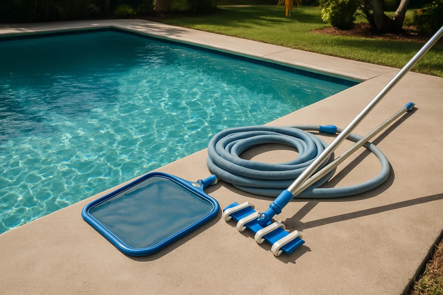 Stock photo: Pool Cleaning